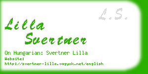 lilla svertner business card